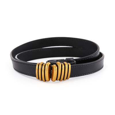 Qualität Mode-Fantasie schnallt für Damen legieren Pin Thin Gold Belt Custom 1.8cm um Fabrik